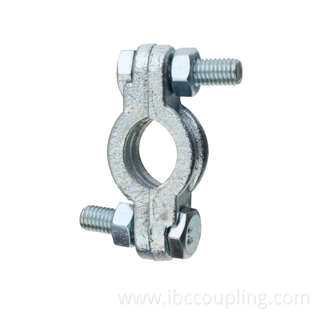 Carbon steel zn plated double bolt hose clamp